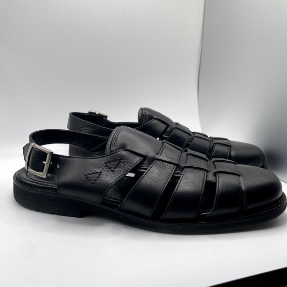 Allen Edmonds Men's Leather Fisherman Slingback Sandals 11 - Picture 10 of 14